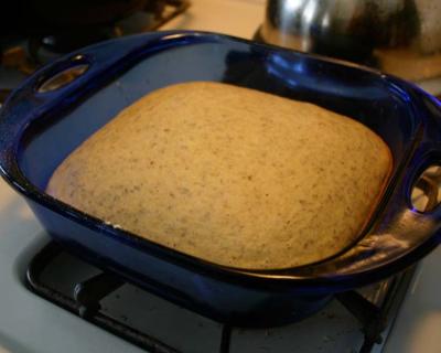 Cornbread in pan