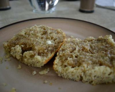 Cornbread sliced